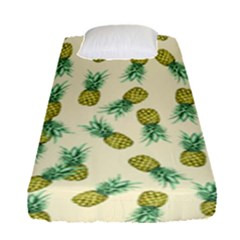 Pineapples Pattern Fitted Sheet (single Size) by Valentinaart