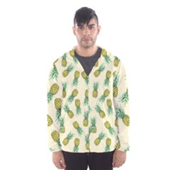 Pineapples Pattern Hooded Wind Breaker (men) by Valentinaart