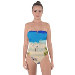 Beach Tie Back One Piece Swimsuit