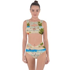 Beach Bandaged Up Bikini Set 