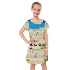 Beach Kids  Drop Waist Dress by Valentinaart