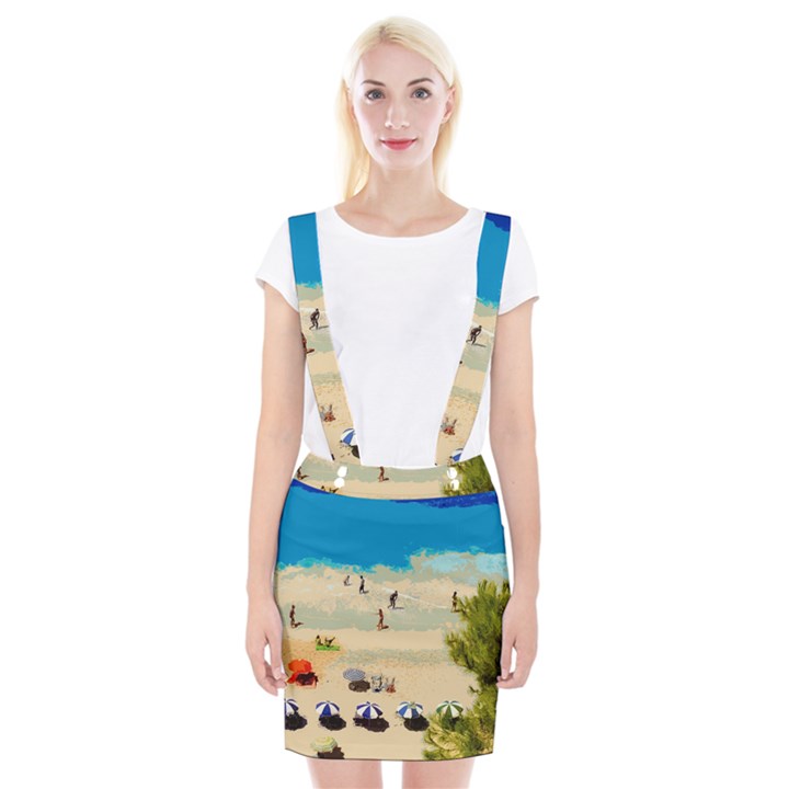 Beach Braces Suspender Skirt