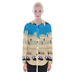 Beach Womens Long Sleeve Shirt