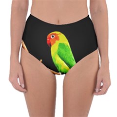 Parrot  Reversible High-waist Bikini Bottoms