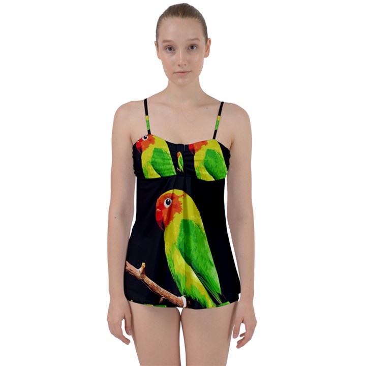 Parrot  Babydoll Tankini Set