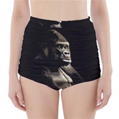 Gorilla  High-waisted Bikini Bottoms by Valentinaart