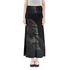 Gorilla  Full Length Maxi Skirt by Valentinaart