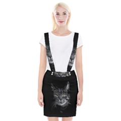 Domestic Cat Braces Suspender Skirt by Valentinaart