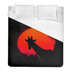 Giraffe  Duvet Cover (full/ Double Size) by Valentinaart