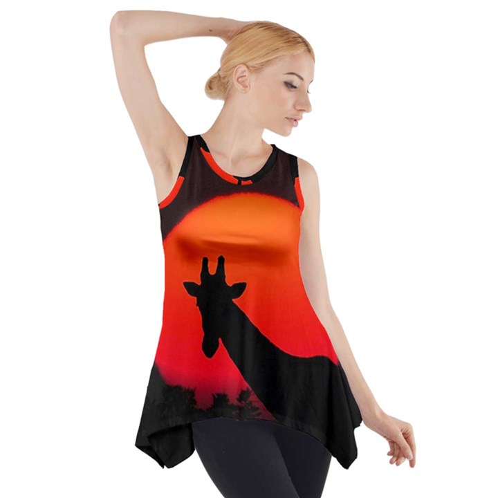 Giraffe  Side Drop Tank Tunic