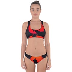 Giraffe  Cross Back Hipster Bikini Set