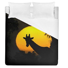 Giraffe  Duvet Cover (queen Size) by Valentinaart