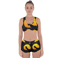 Giraffe  Racerback Boyleg Bikini Set