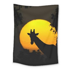 Giraffe  Medium Tapestry by Valentinaart