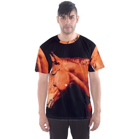 Horse Men s Sports Mesh Tee by Valentinaart