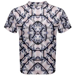 Futuristic Geometric Pattern  Men s Cotton Tee by dflcprintsclothing