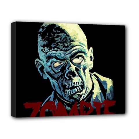 Zombie Deluxe Canvas 20  X 16   by Valentinaart