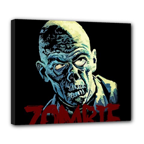 Zombie Deluxe Canvas 24  X 20   by Valentinaart