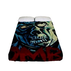 Zombie Fitted Sheet (full/ Double Size) by Valentinaart