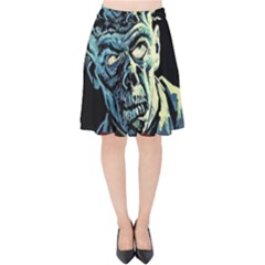 Zombie Velvet High Waist Skirt