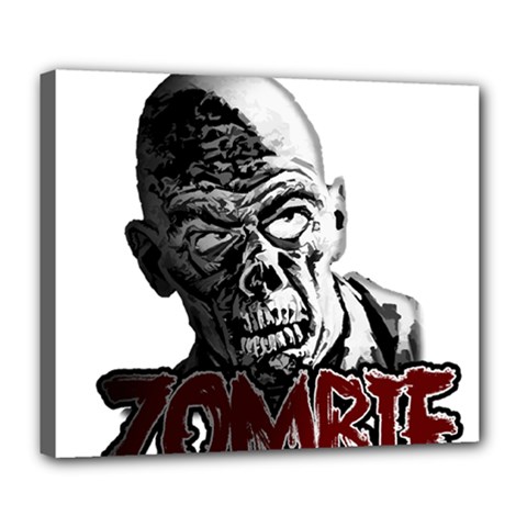 Zombie Deluxe Canvas 24  X 20   by Valentinaart