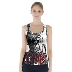 Zombie Racer Back Sports Top by Valentinaart