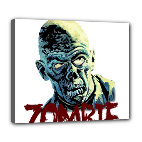 Zombie Deluxe Canvas 24  X 20   by Valentinaart