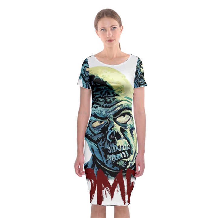 Zombie Classic Short Sleeve Midi Dress