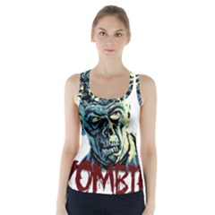 Zombie Racer Back Sports Top by Valentinaart