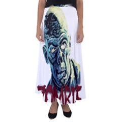 Zombie Flared Maxi Skirt by Valentinaart