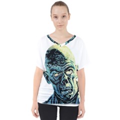 Zombie V-neck Dolman Drape Top