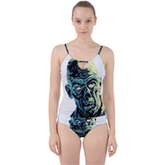 Zombie Cut Out Top Tankini Set