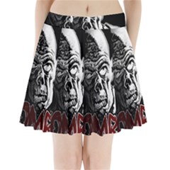 Zombie Pleated Mini Skirt by Valentinaart