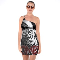 Zombie One Soulder Bodycon Dress by Valentinaart