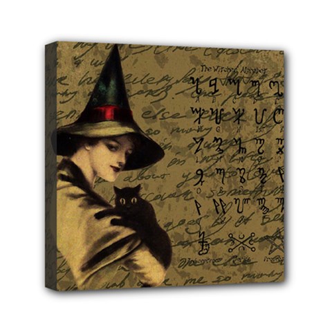 Witchcraft Vintage Mini Canvas 6  X 6  by Valentinaart