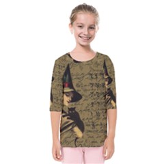 Witchcraft Vintage Kids  Quarter Sleeve Raglan Tee