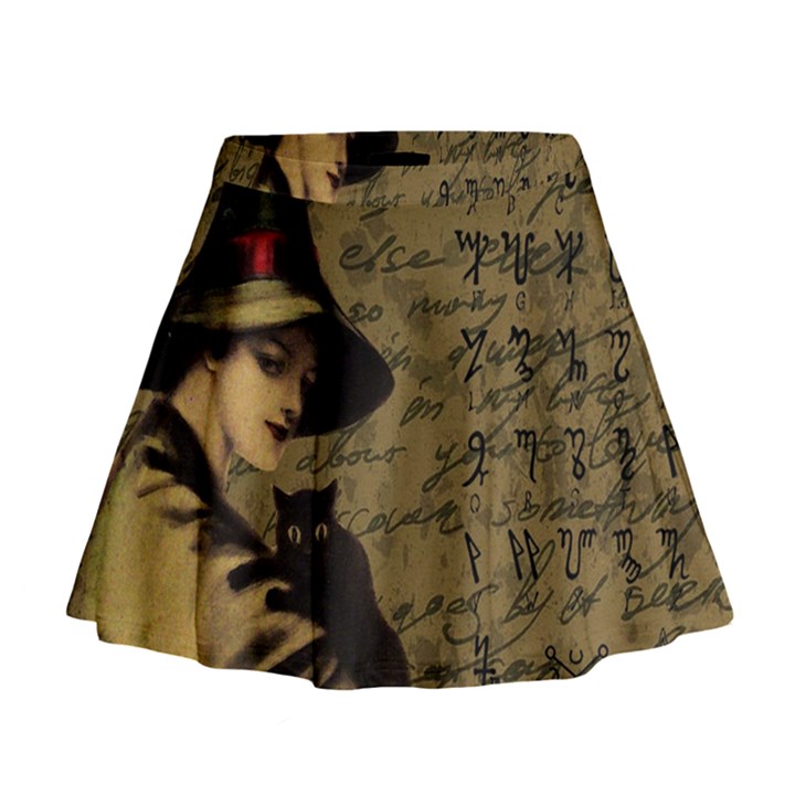 Witchcraft vintage Mini Flare Skirt