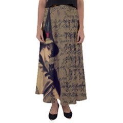 Witchcraft Vintage Flared Maxi Skirt