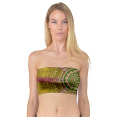 Mandala In Metal And Pearls Bandeau Top by pepitasart