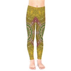 Mandala In Metal And Pearls Kids  Legging