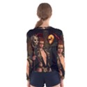 The Dark Side, Women With Skulls In The Night Women s Long Sleeve Tee View2