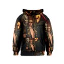 The Dark Side, Women With Skulls In The Night Kids  Zipper Hoodie View1