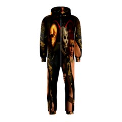 The Dark Side, Women With Skulls In The Night Hooded Jumpsuit (kids) by FantasyWorld7