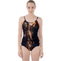 The Dark Side, Women With Skulls In The Night Cut Out Top Tankini Set View1