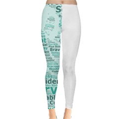 Belicious World Curvy Girl Wordle Leggings  by beliciousworld