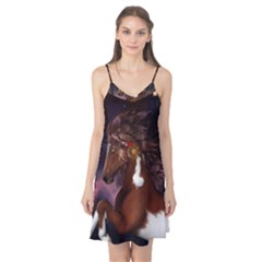 Steampunk Wonderful Wild Horse With Clocks And Gears Camis Nightgown by FantasyWorld7