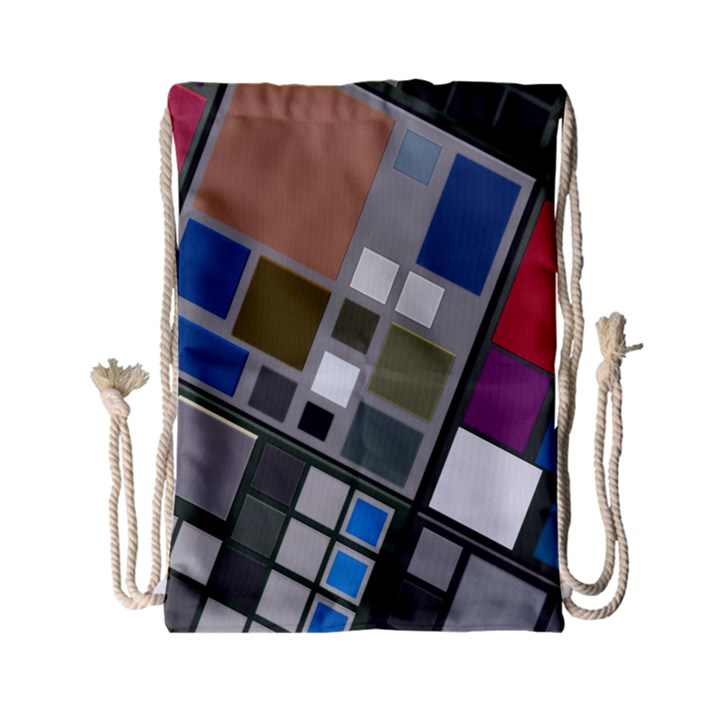 Abstract Composition Drawstring Bag (Small)