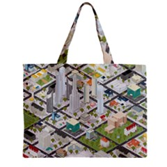 Simple Map Of The City Zipper Mini Tote Bag by Nexatart