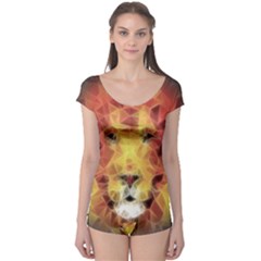 Fractal Lion Boyleg Leotard  by Nexatart