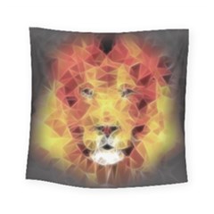 Fractal Lion Square Tapestry (small) by Nexatart